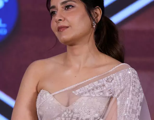 Raashi Khanna at Ustaad Bhagat Singh Release Press Meet